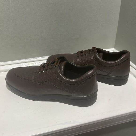 NWOT DREW Men’s Dk Brown Walker II Oxford Senior Orthopedic Shoes-size 13M
